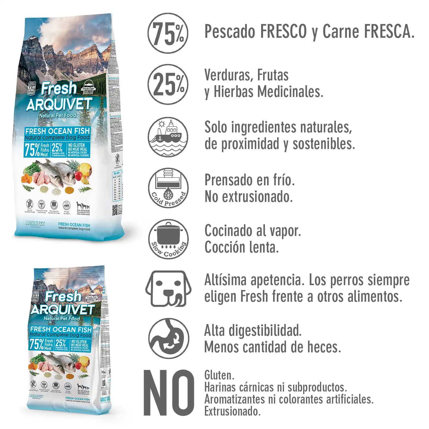 Arquivet Fresh Ocean Fish 10Kg - Imagen 2