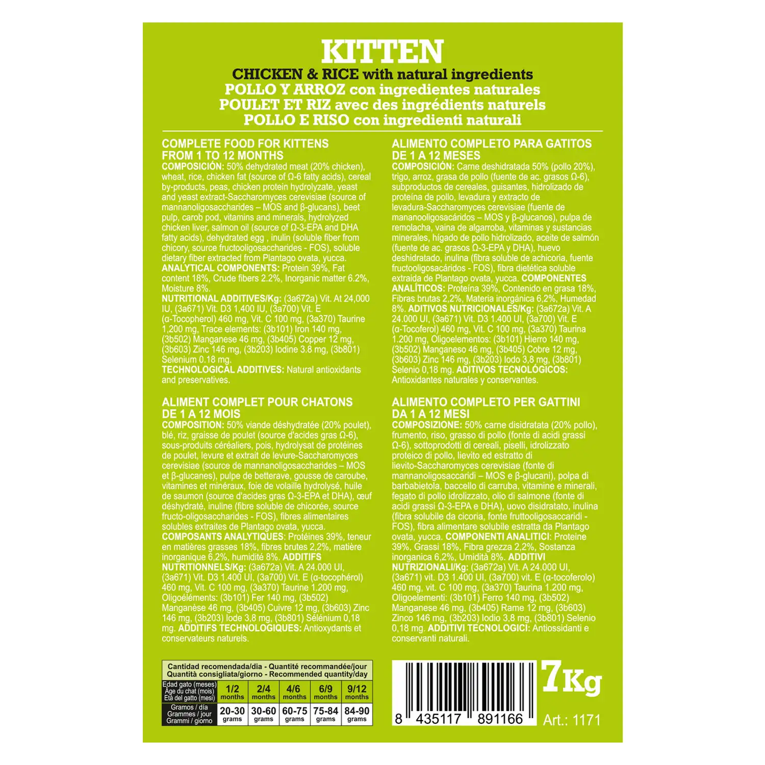 ARQUIVET CAT ORIGINAL Kitten Chicken 7Kg - Imagen 4