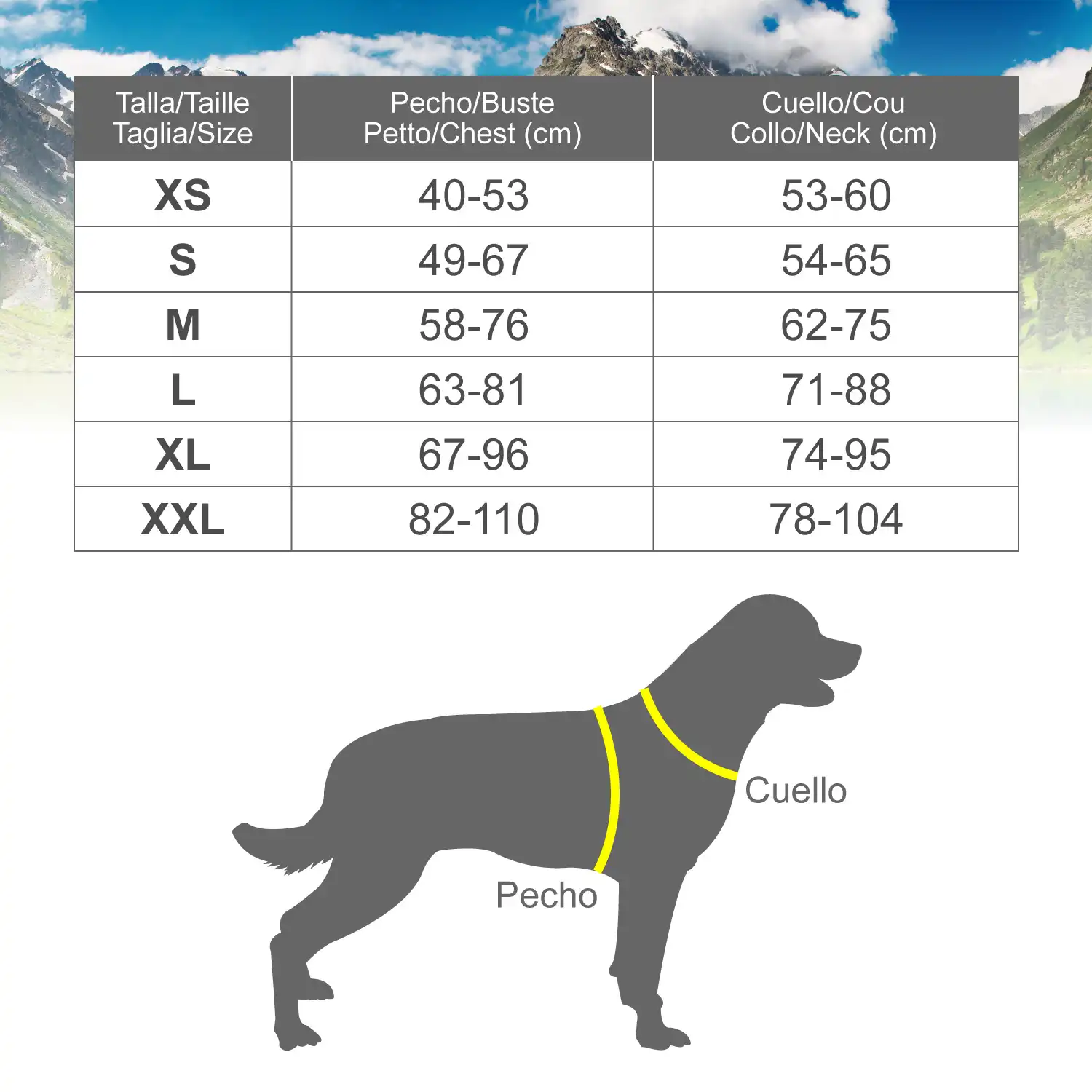 Arnés Xtreme CLASSIC Dog Negro XXL (82-110cm) - Imagen 3