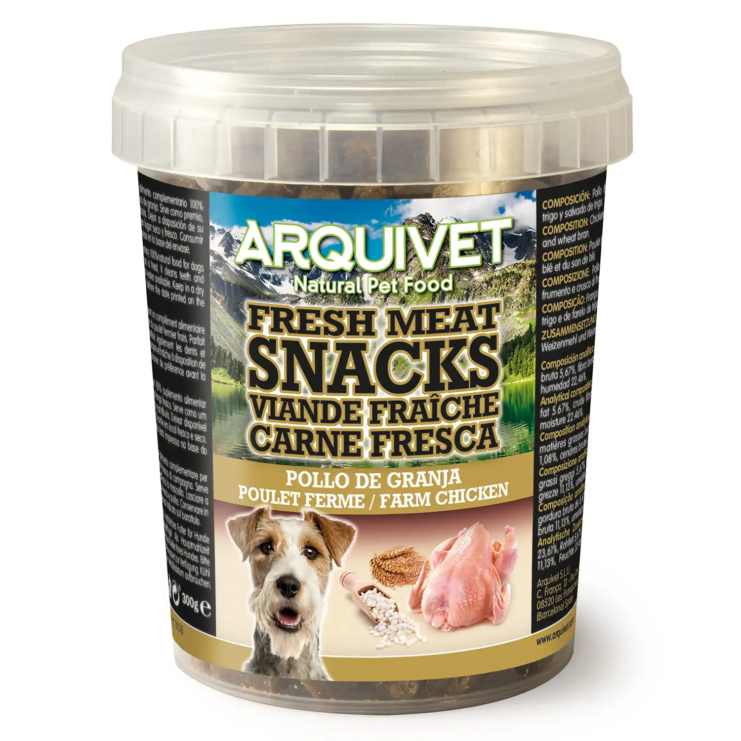 SNACKS Carne fresca Pollo de granja 300g