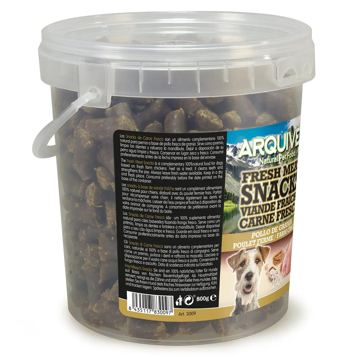 SNACKS Carne fresca Pollo de granja 800g - Imagen 3