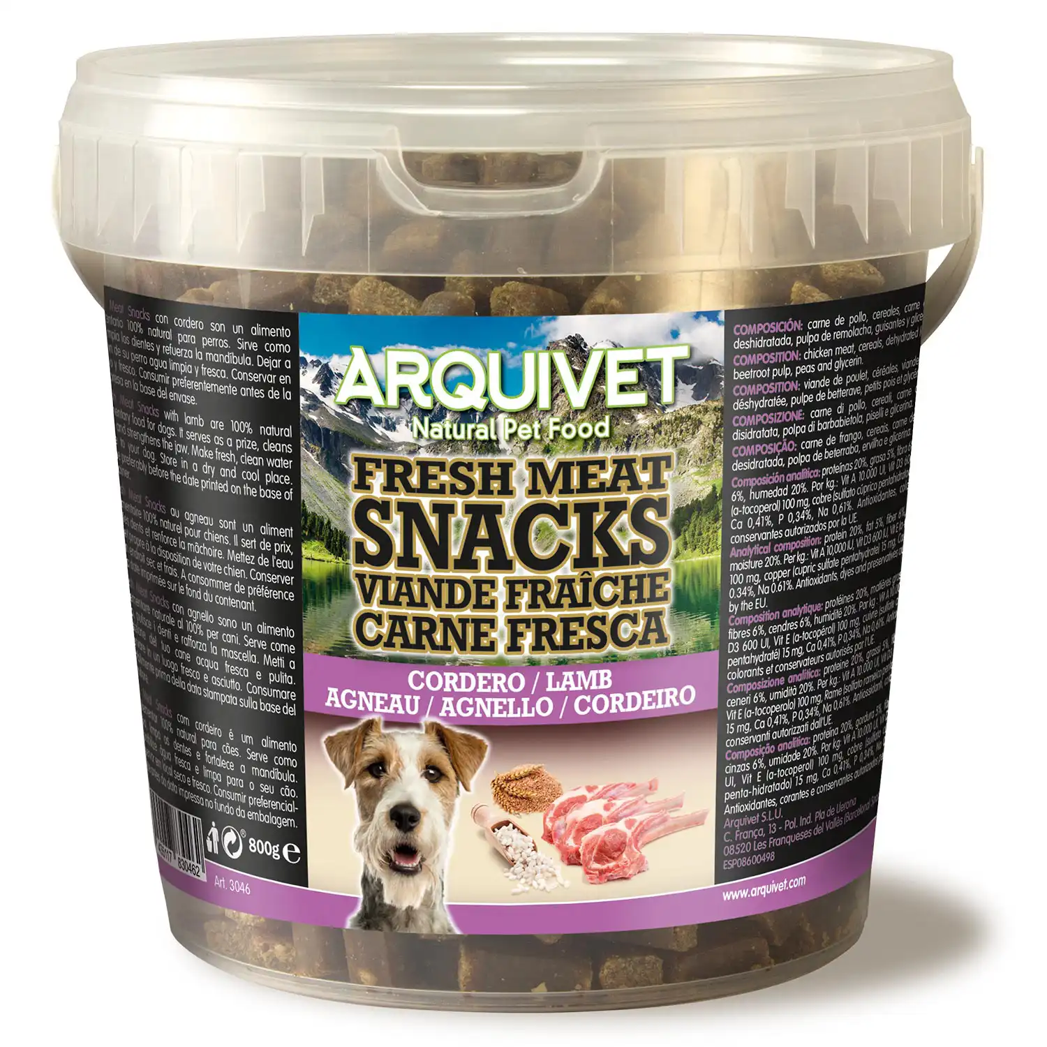 SNACKS Carne fresca - Cordero 800g
