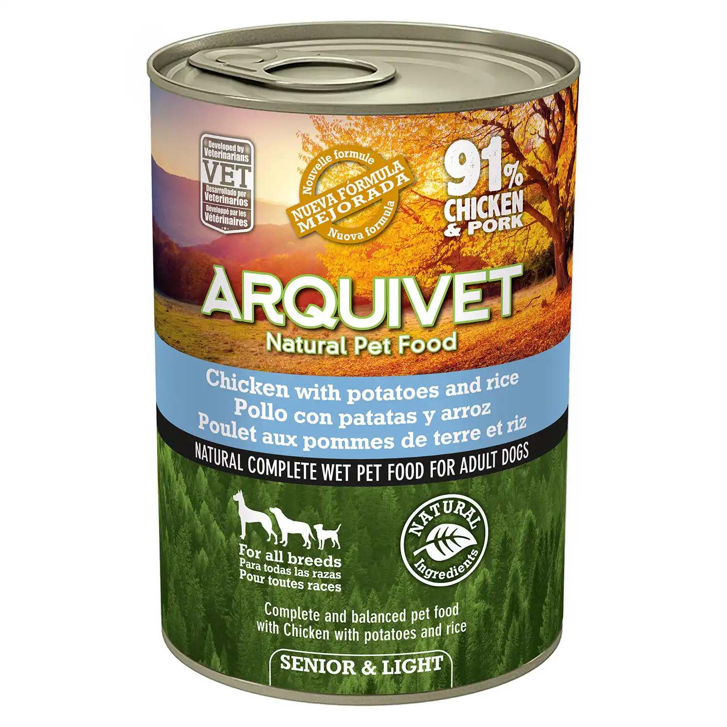 PACK 6 unidades WET DOG FOOD 400g SENIOR & LIGHT Pollo - Imagen 2