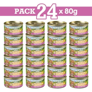 PACK 24 LATAS Pollo en salsa con Palito de Cangrejo 80gr.