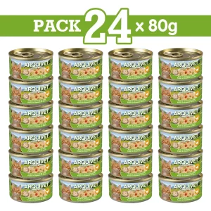 PACK 24 LATAS Pollo en salsa con Verduras 80gr.