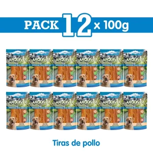 PACK 12 unidades Tiras de pollo 100 g