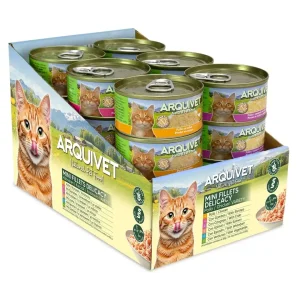 Variety pack 24 latas Chicken Mini Fillets Delicacy 80gr